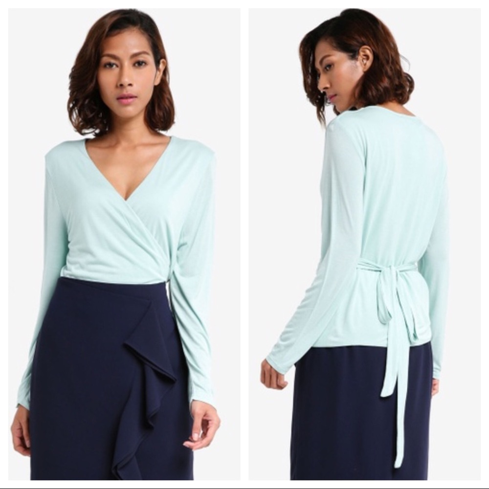 J. Crew Wrap & Tie Top